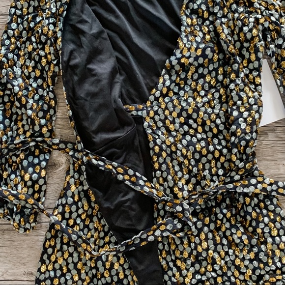 Sparkly mini wrap dress- NYE, holidays - Picture 8 of 13